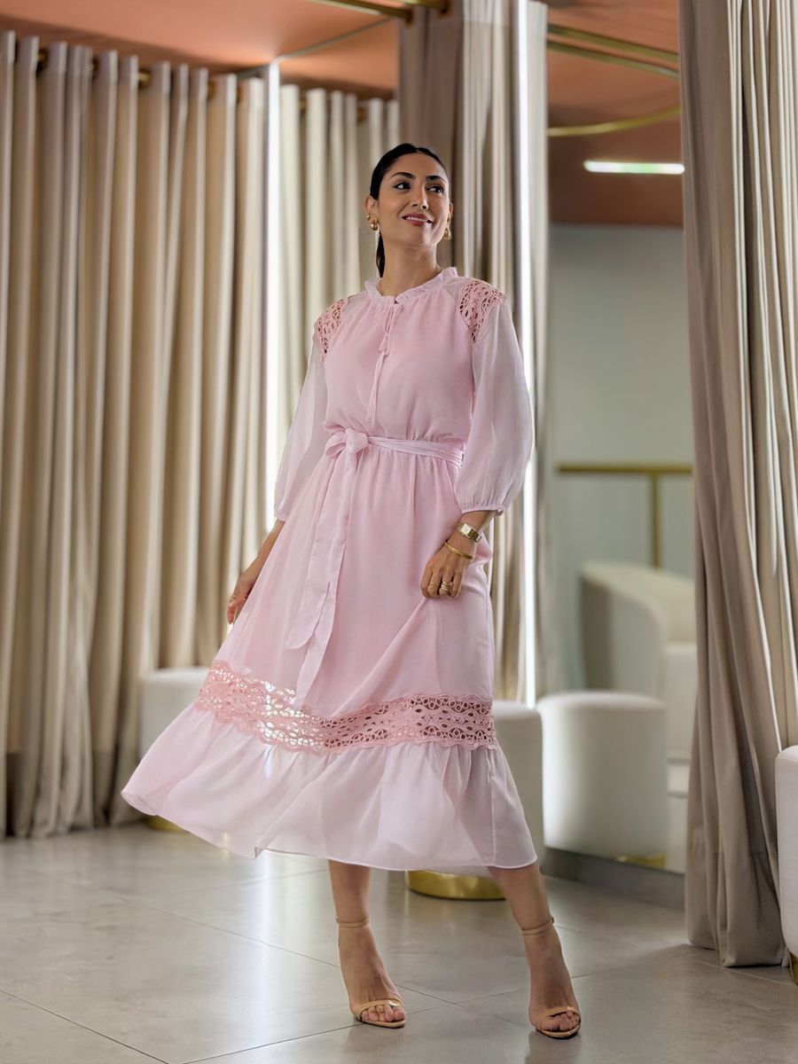 Vestido Barbara Rosa Bebe