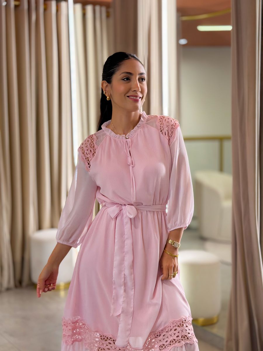 Vestido Barbara Rosa Bebe