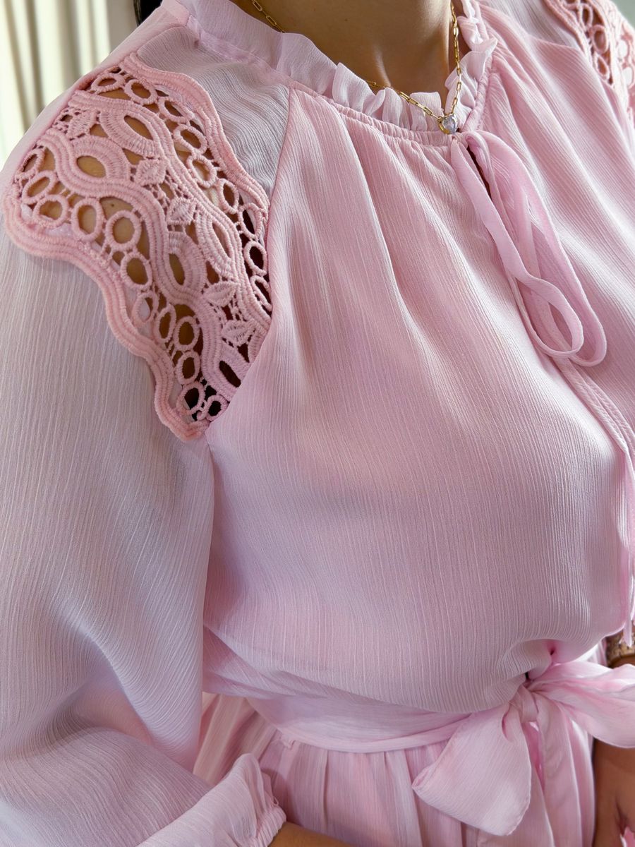 Vestido Barbara Rosa Bebe