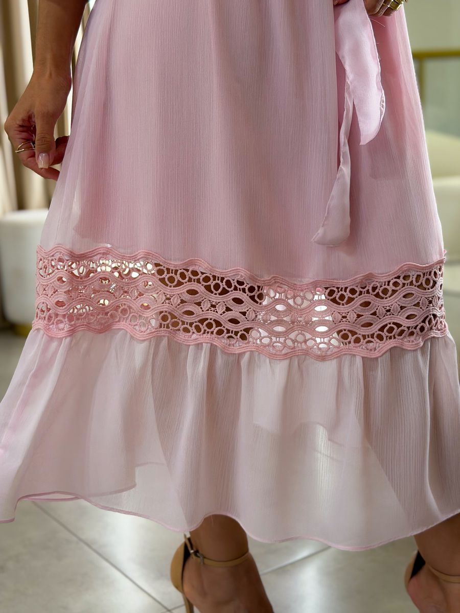 Vestido Barbara Rosa Bebe