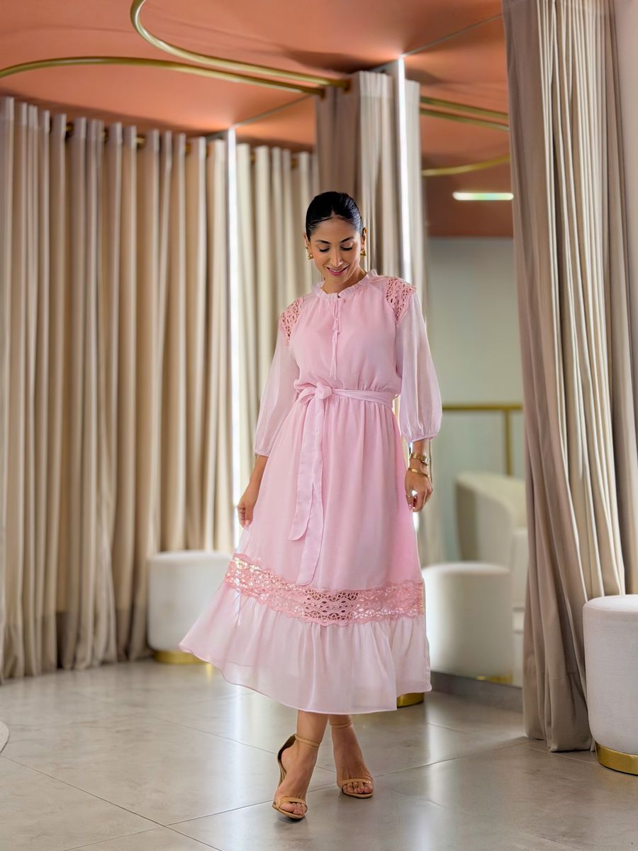 Vestido Barbara Rosa Bebe