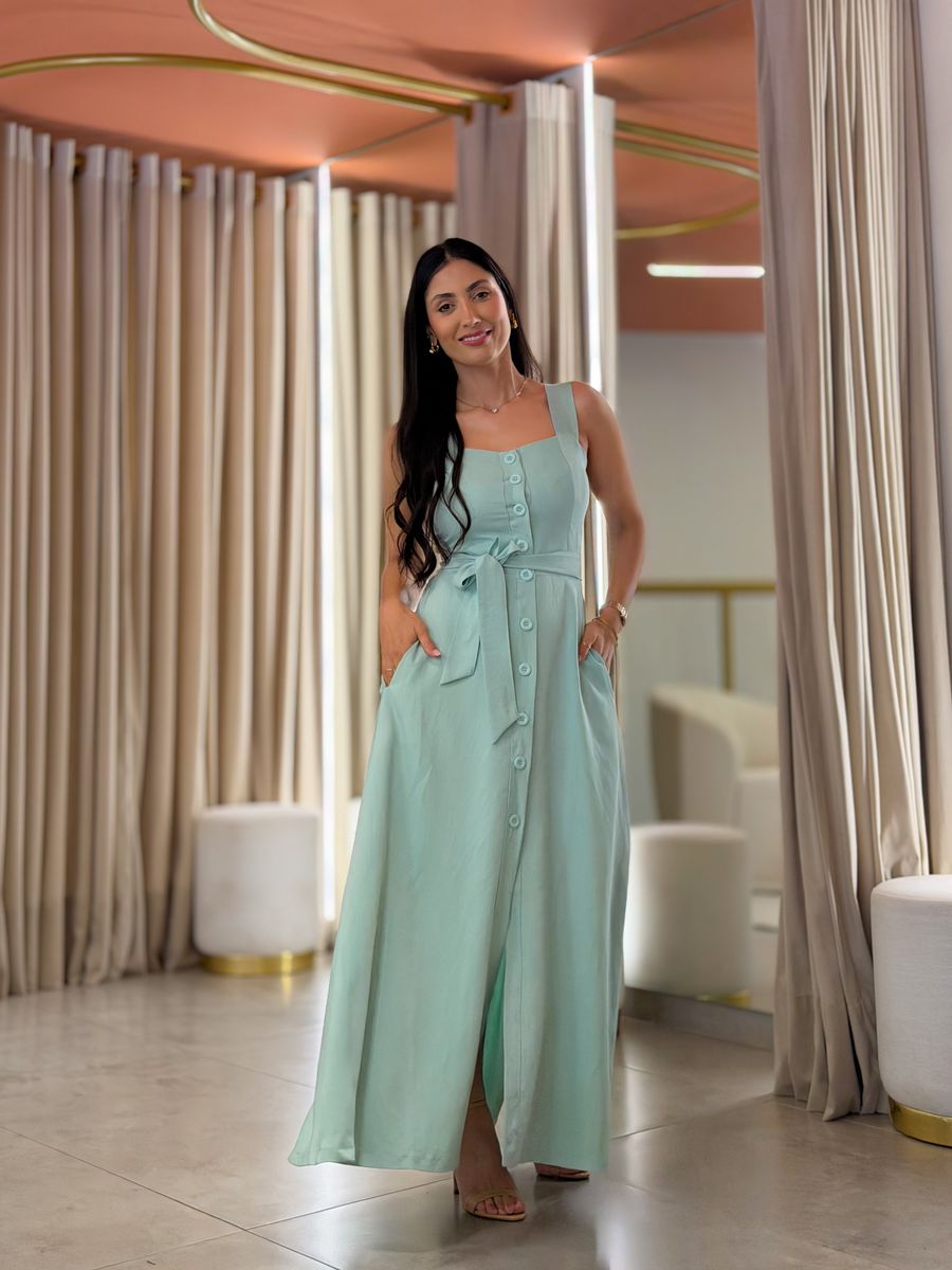 Vestido Ana Verde Pistache