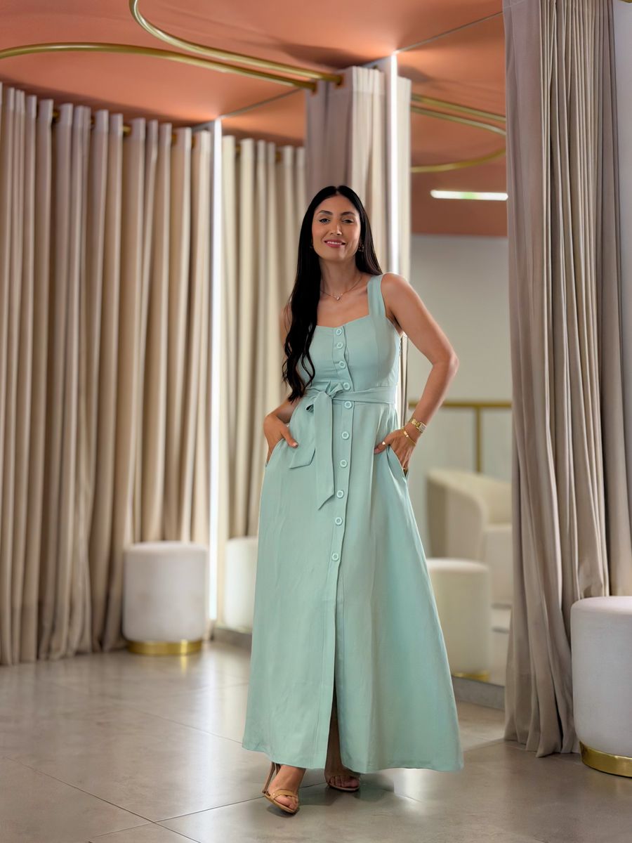 Vestido Ana Verde Pistache