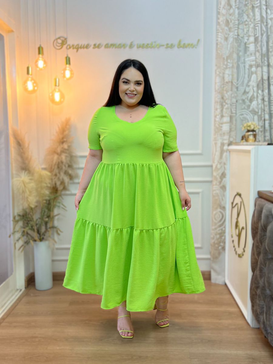 Vestido Marta Verde Lima