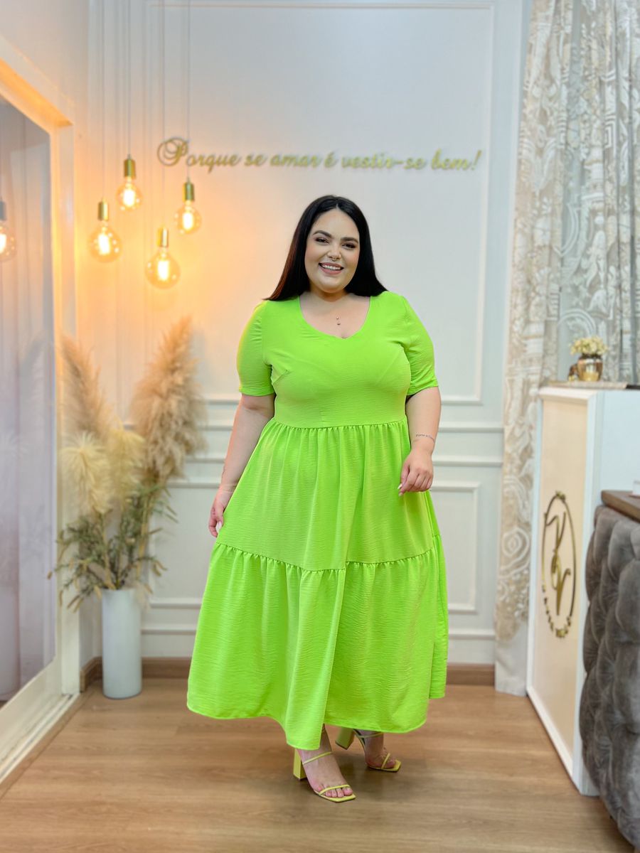 Vestido Marta Verde Lima