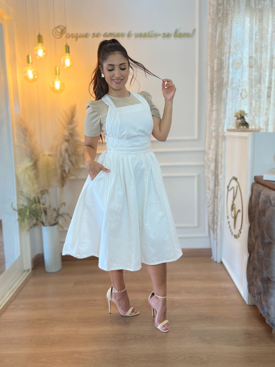 Salopete Mila Jeans Off White