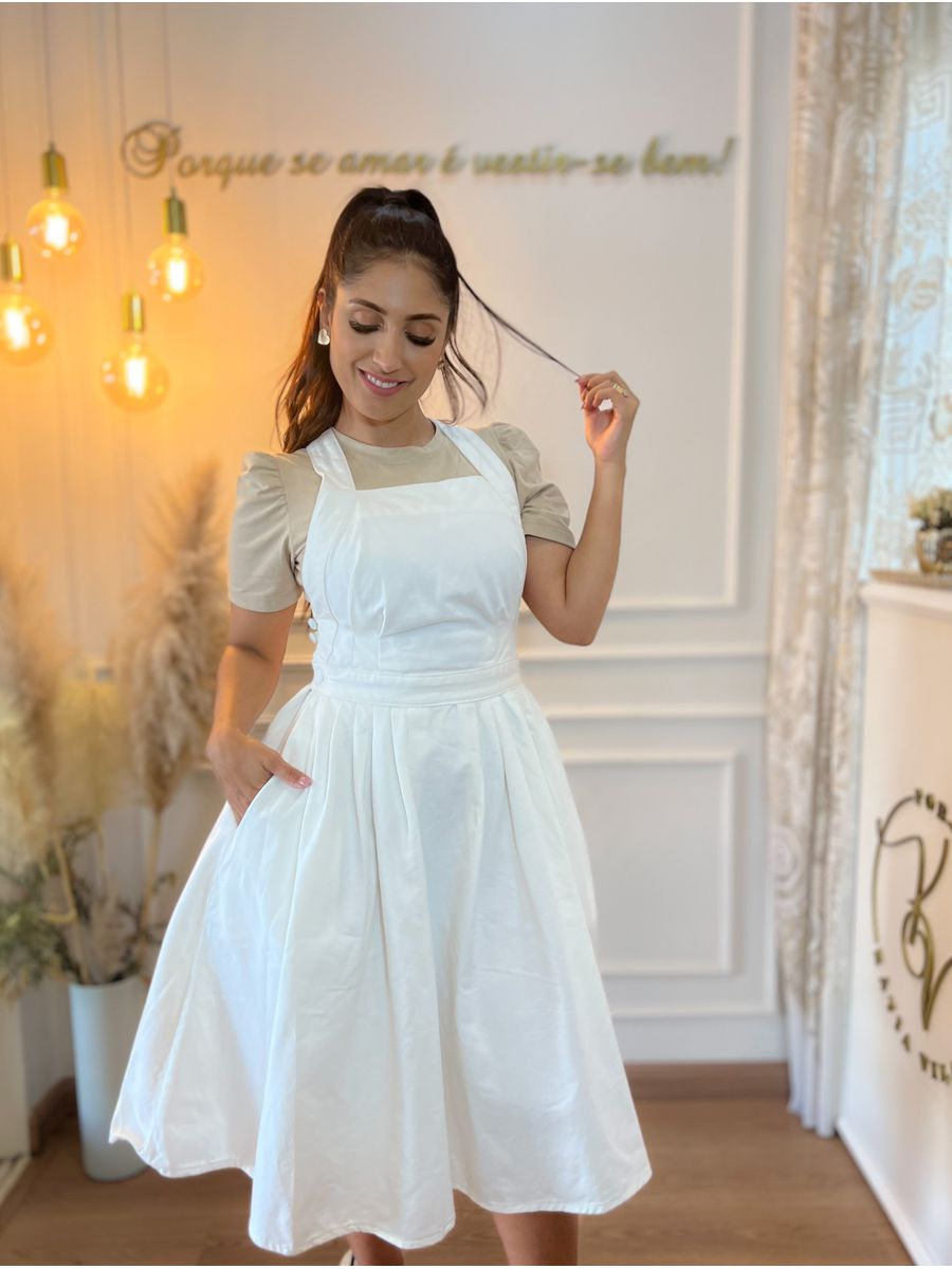 Salopete Mila Jeans Off White