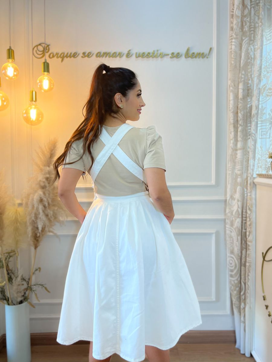 Salopete Mila Jeans Off White