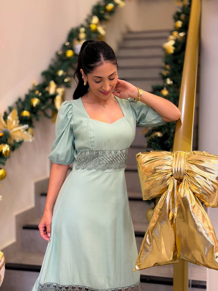 Vestido Betina Verde Oliva