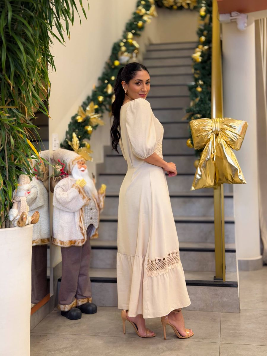 Vestido Betina Creme