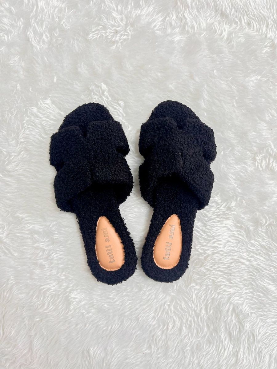 Chinelo Pantufa Sofih Preto