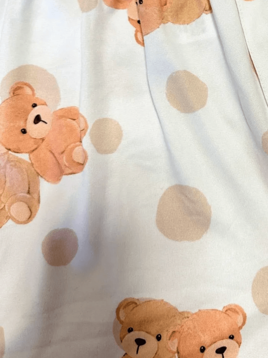 Pijama Feminino Americano Manga Curta Agda Teddy