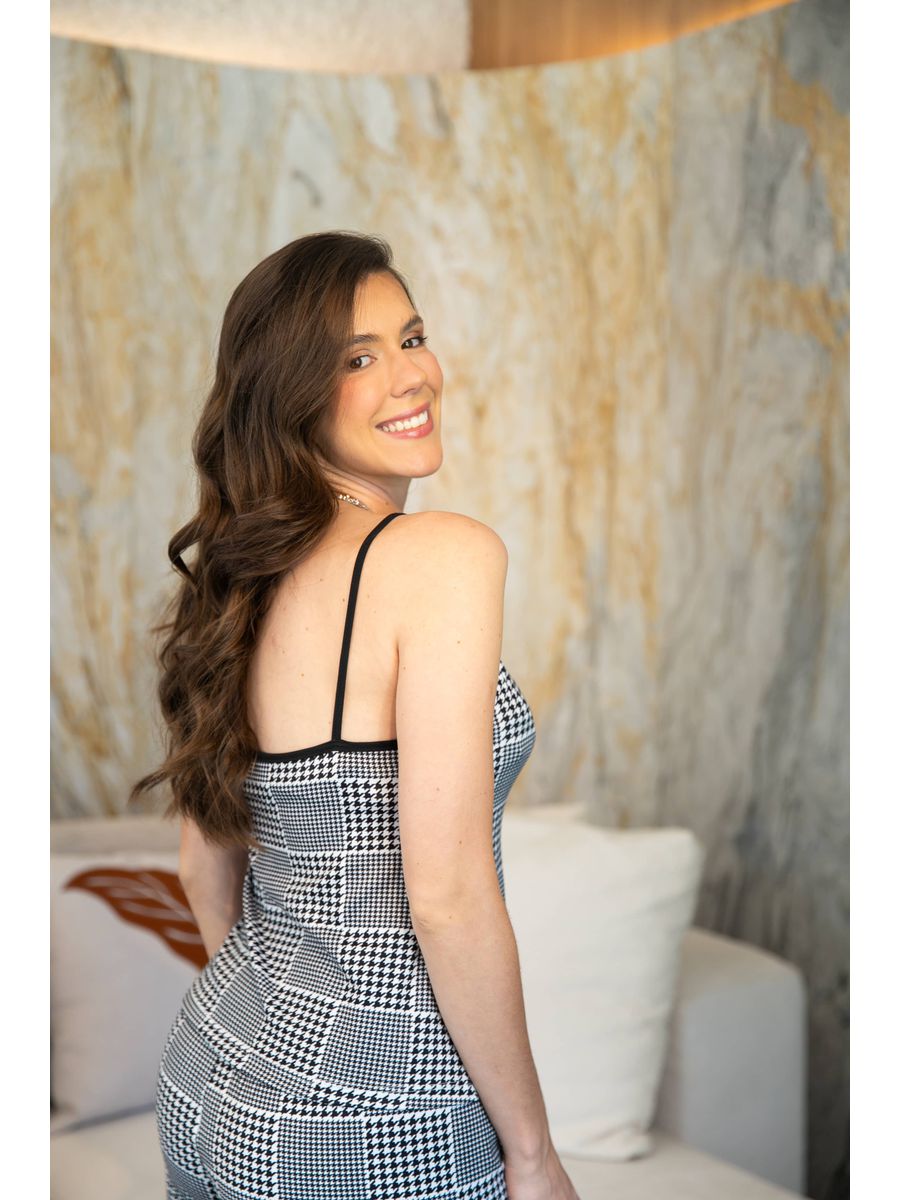 Pijama Feminino Curto Alcinha Pied Poule