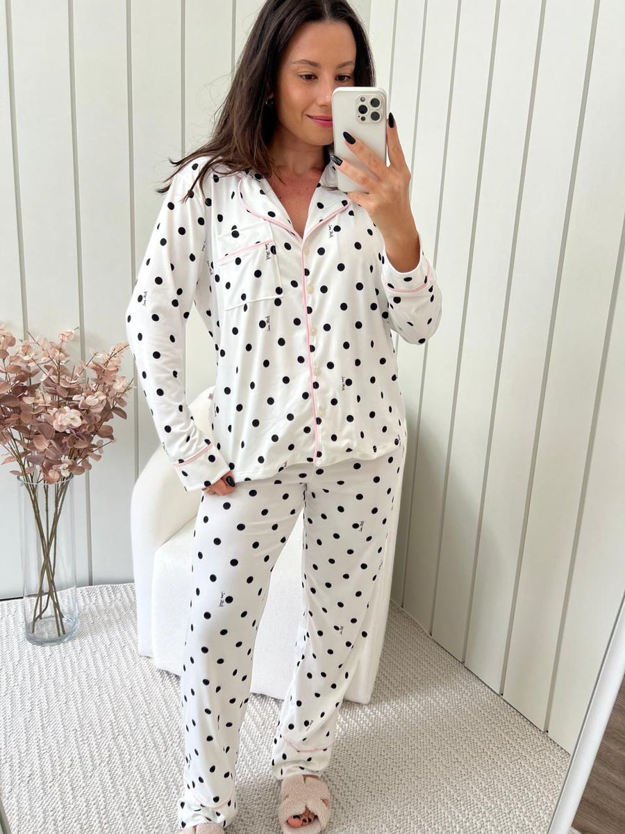 Pijama Feminino Americano Longo Poás
