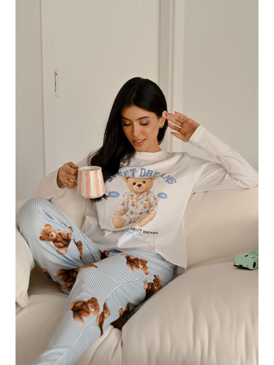 Pijama Feminino Longo New Bear 4