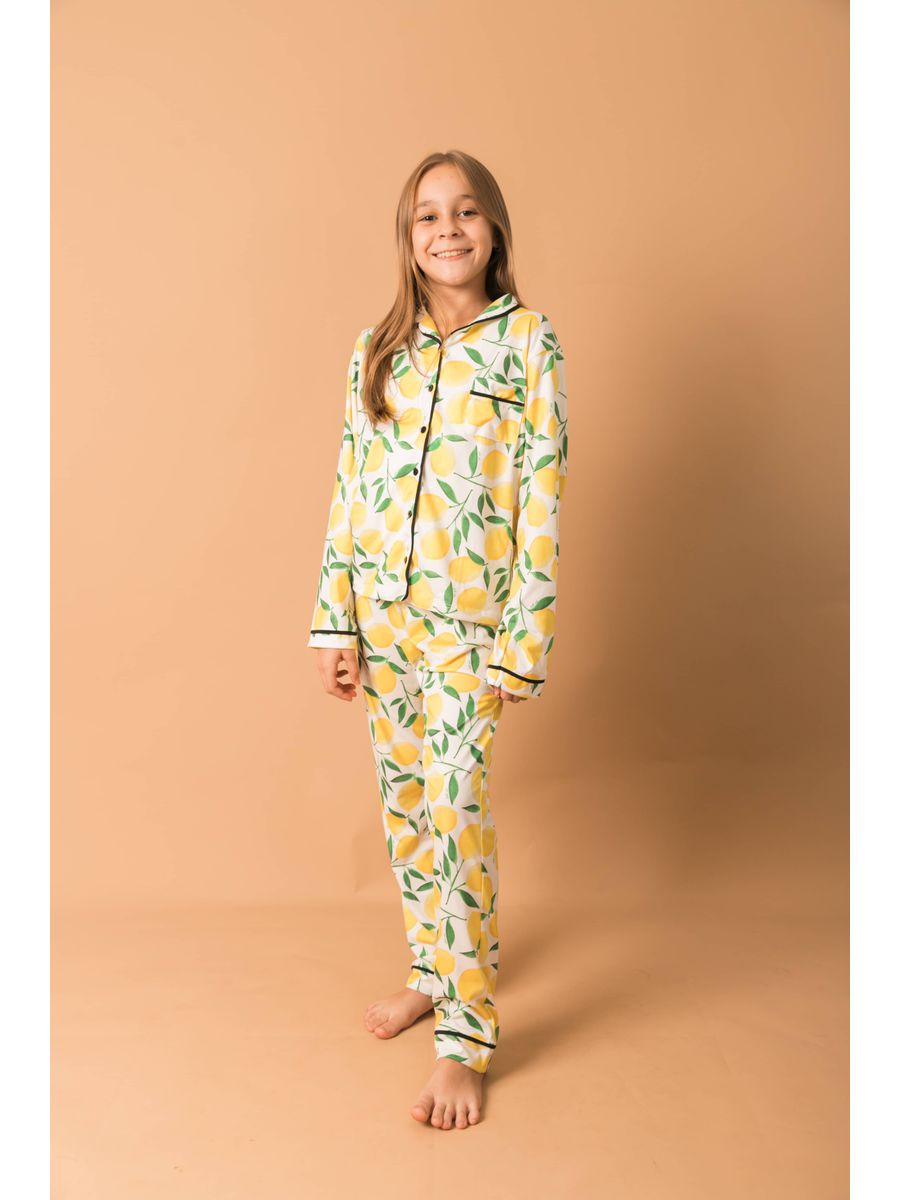 Pijama Infantil Americano Longo Limão Siciliano