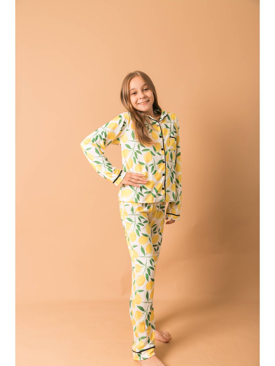 Pijama Infantil Americano Longo Limão Siciliano