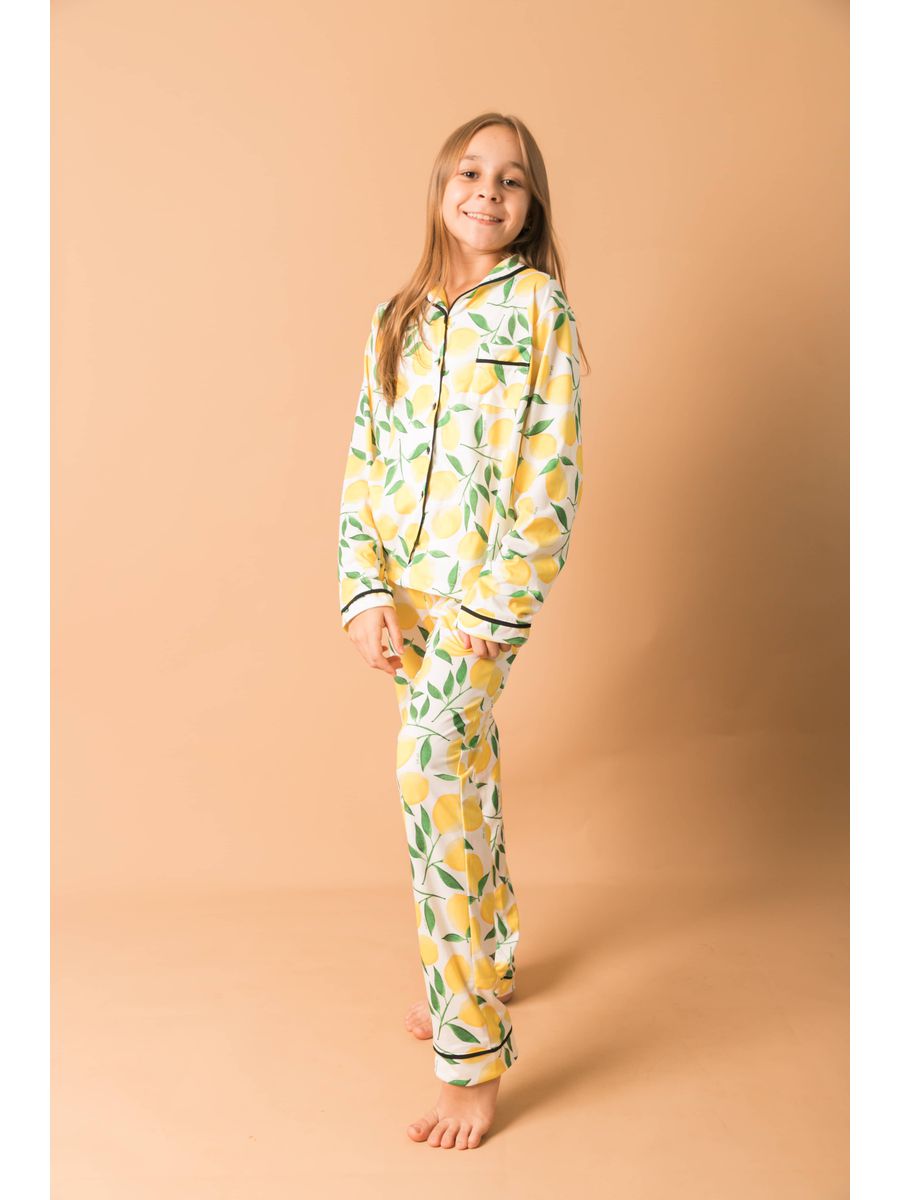 Pijama Infantil Americano Longo Limão Siciliano