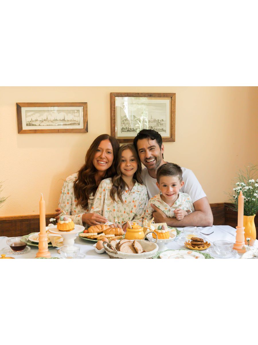 Pijama Infantil Unissex Americano Longo Coelho Cenoura