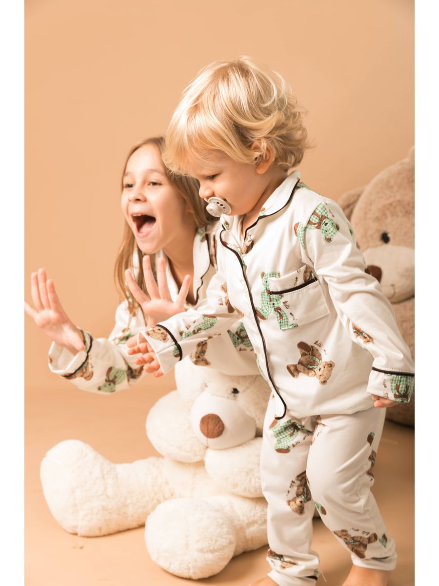 Pijama Infantil Americano Longo Ursos