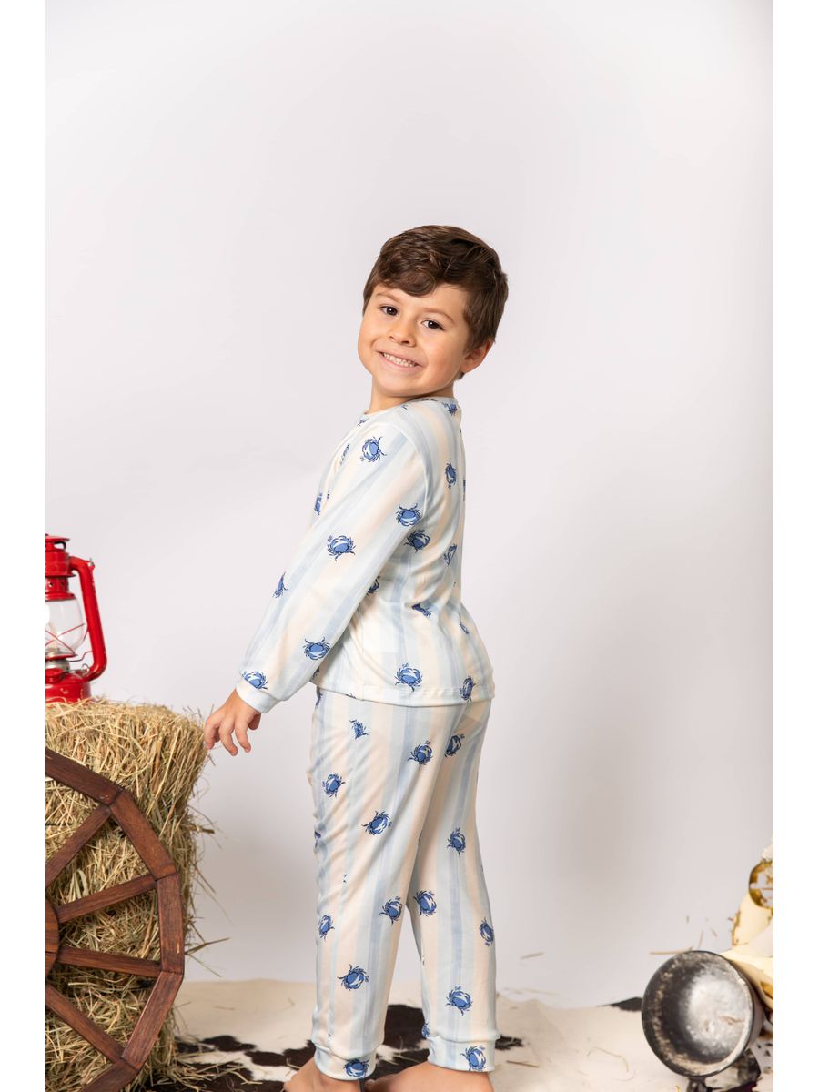 Pijama Infantil Longo Caranguejo