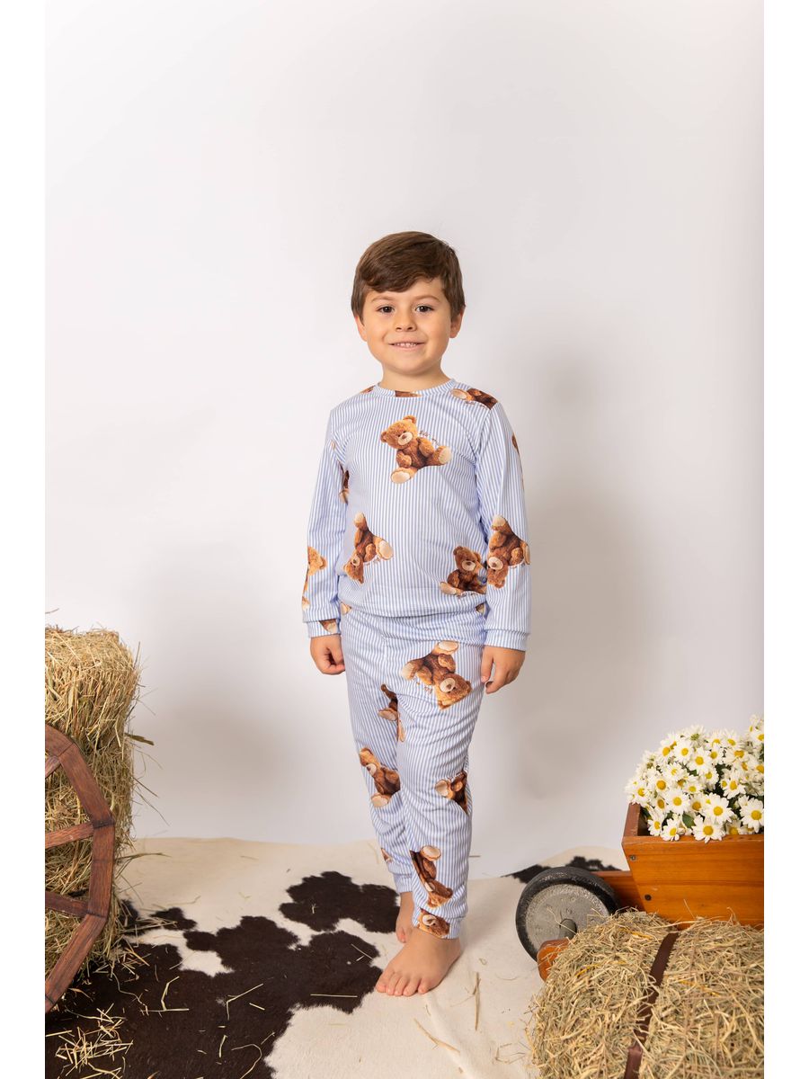 Pijama Infantil longo New Bear Ursos