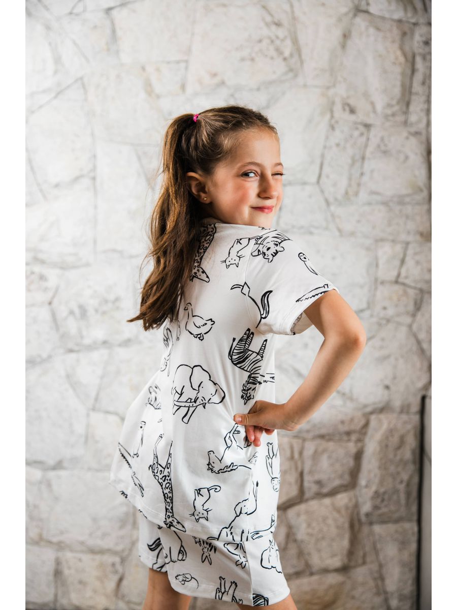 PRÉ-VENDA Pijama Infantil Curto Para Colorir