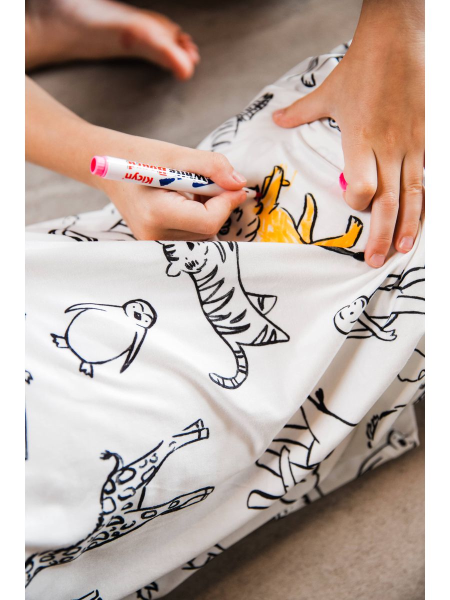 PRÉ-VENDA Pijama Infantil Curto Para Colorir