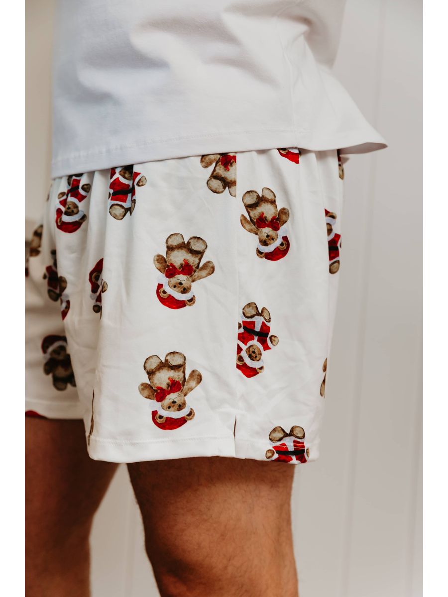 Pijama Masculino Curto Ursos Natal