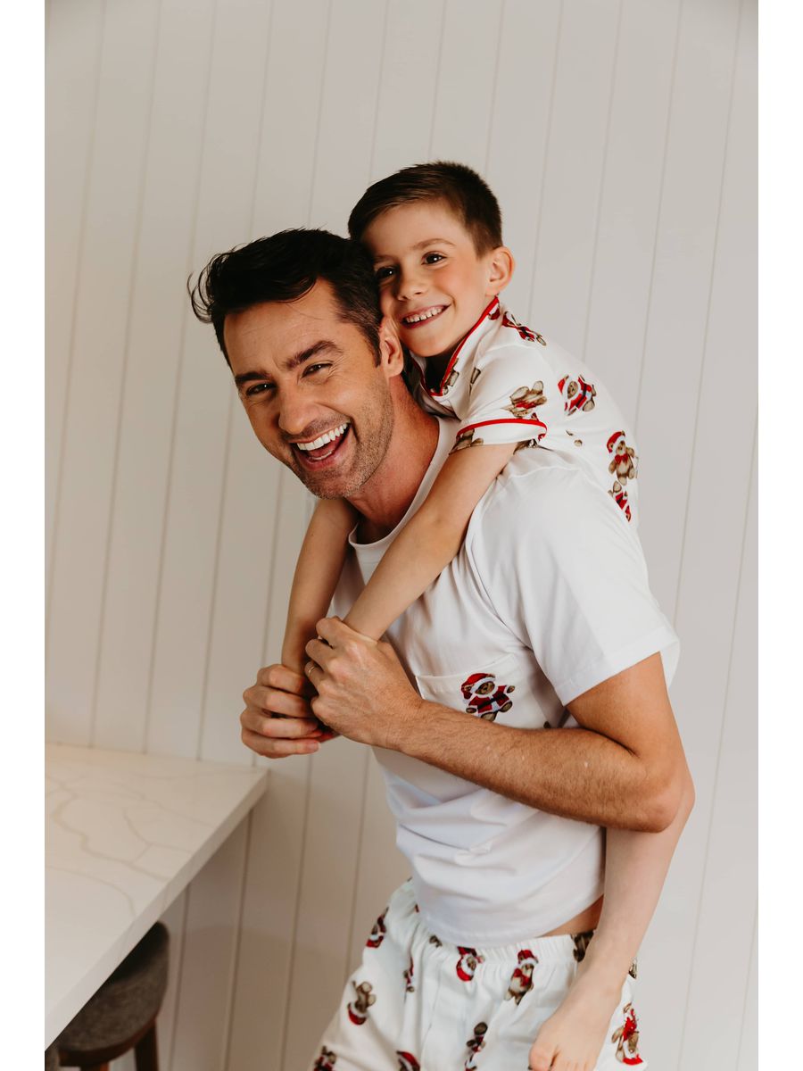 Pijama Masculino Curto Ursos Natal