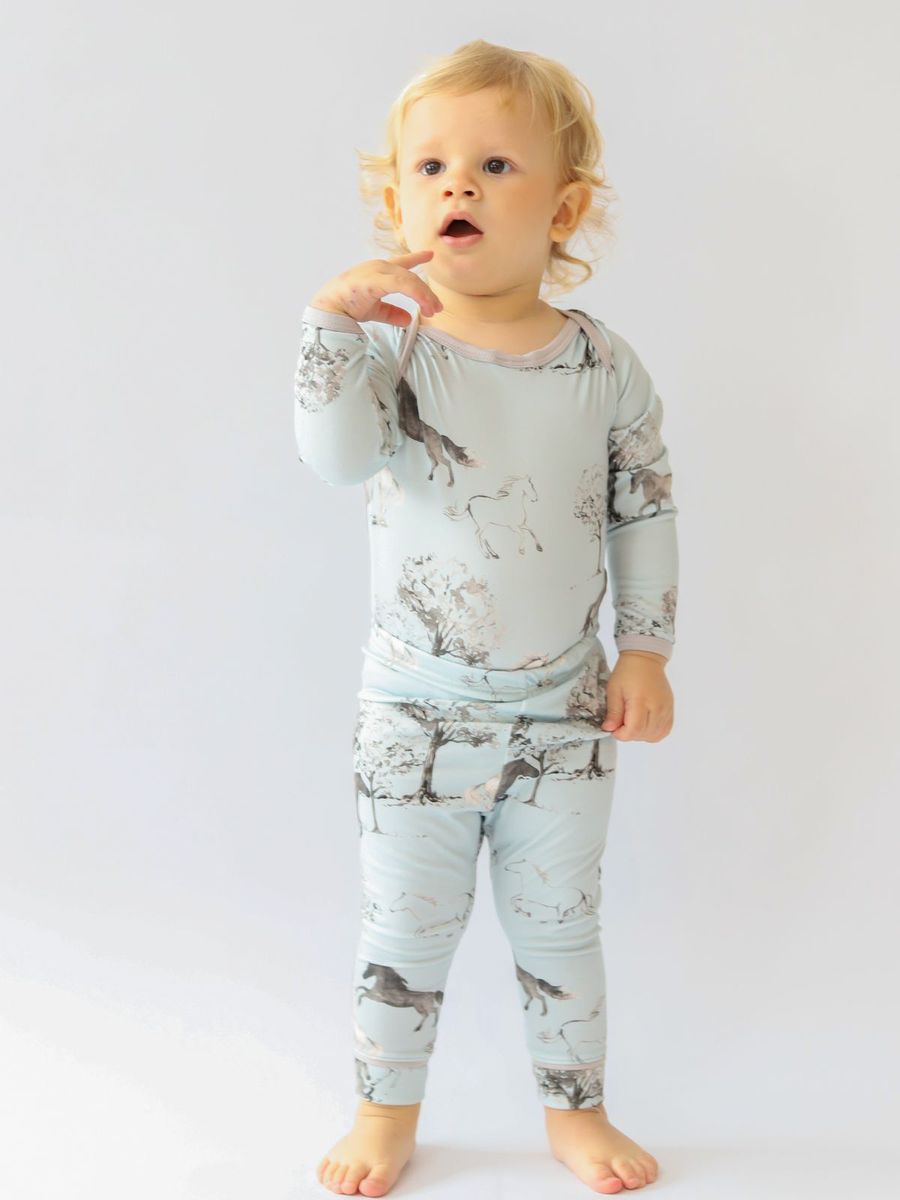 Conjunto Bebê Body e Calça Cavalo Vintage