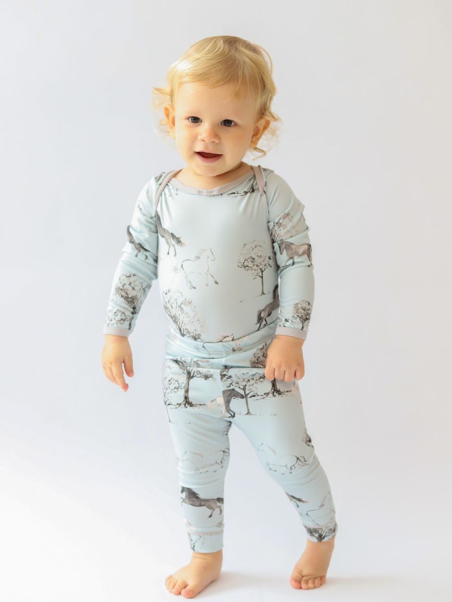 Conjunto Bebê Body e Calça Cavalo Vintage