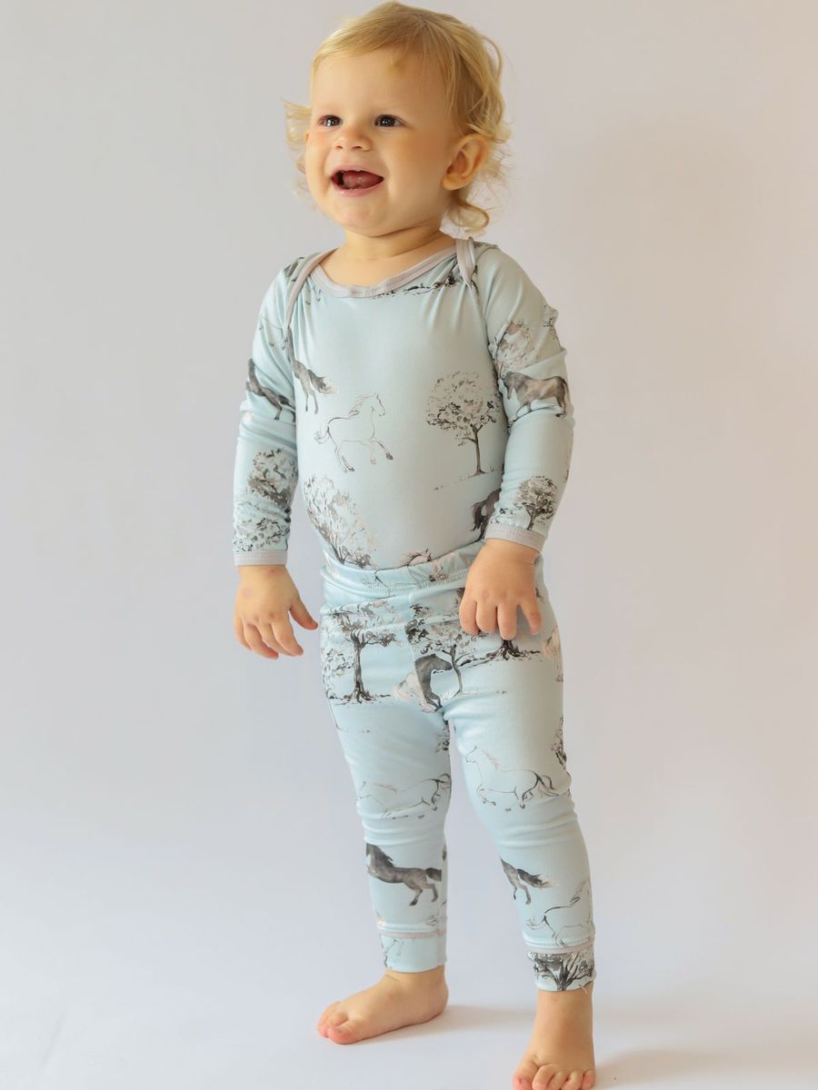 Conjunto Bebê Body e Calça Cavalo Vintage
