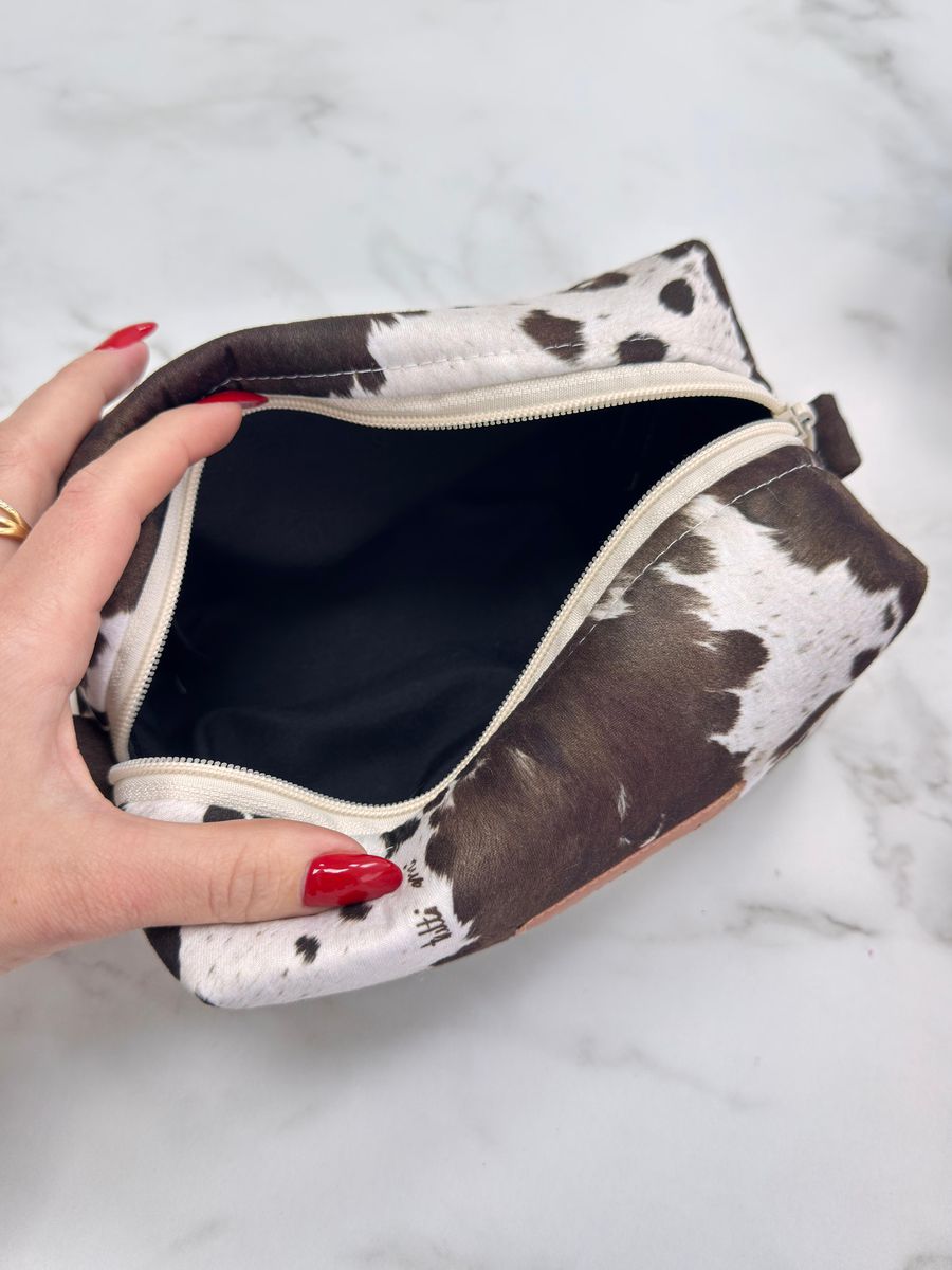 Necessaire Estampa Exclusiva Vaca Animal Print