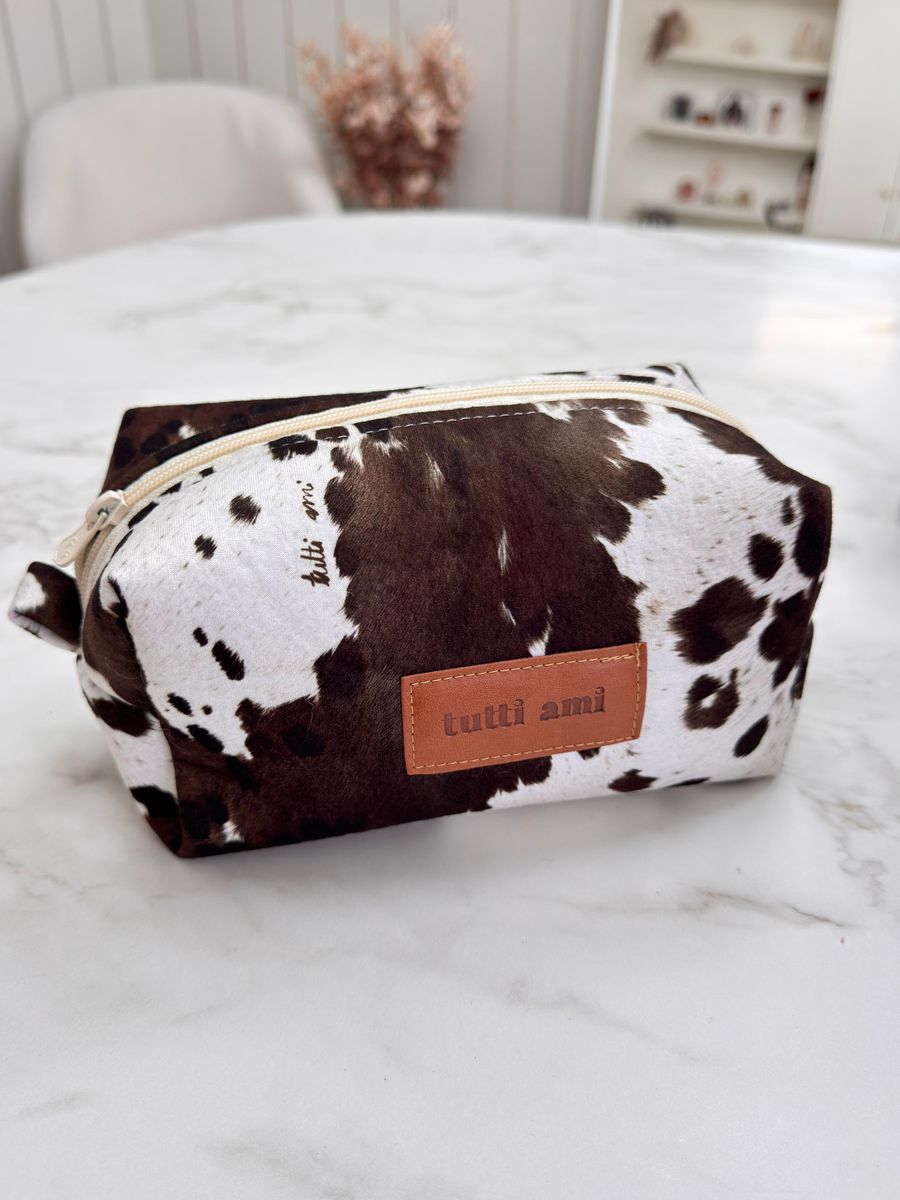 Necessaire Estampa Exclusiva Vaca Animal Print