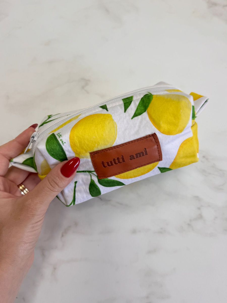 Necessaire Estampa Exclusiva Limão Siciliano