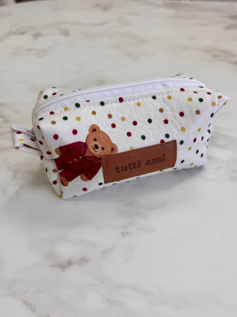 Necessaire Estampa Exclusiva Ursos Colorido