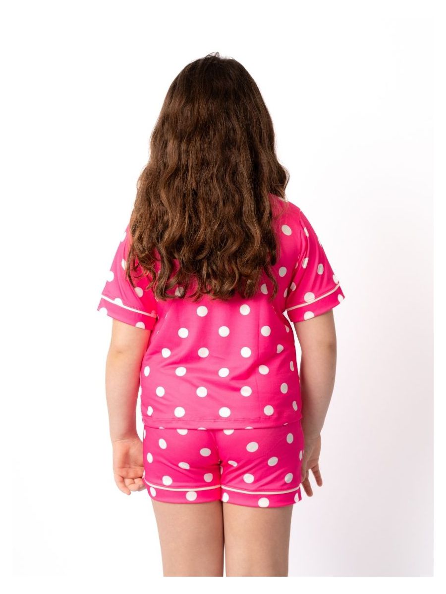 Pijama Infantil Americano Curto Pink Poás