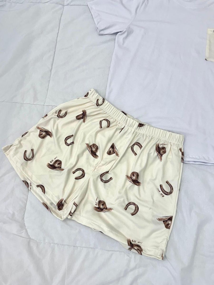 Pijama Masculino Curto Chapéu Ferradura