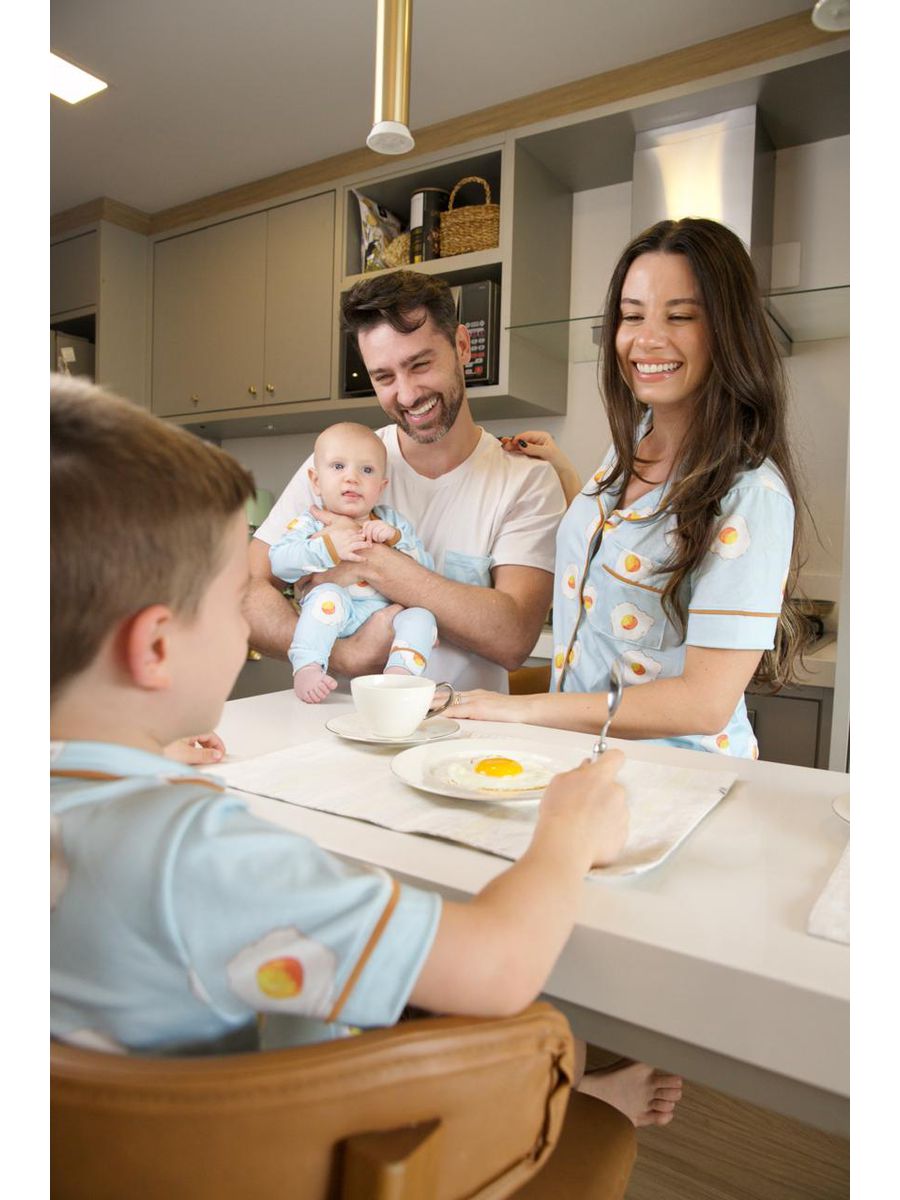 Pijama Masculino Curto Ovos