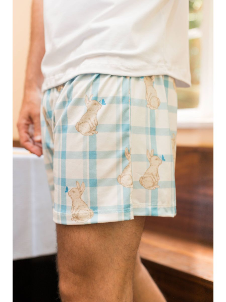 Pijama Masculino Curto Coelho Xadrez