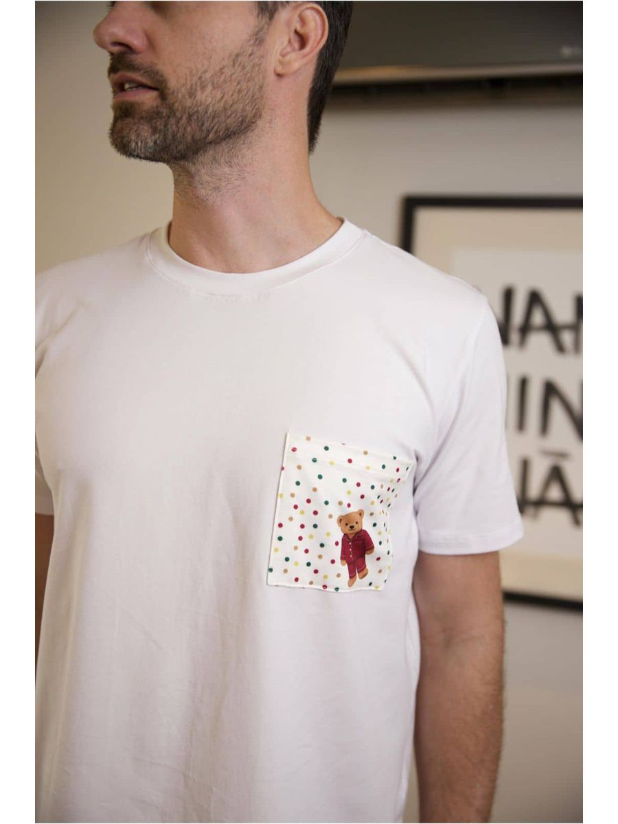 Pijama Masculino Curto Ursos Colorido