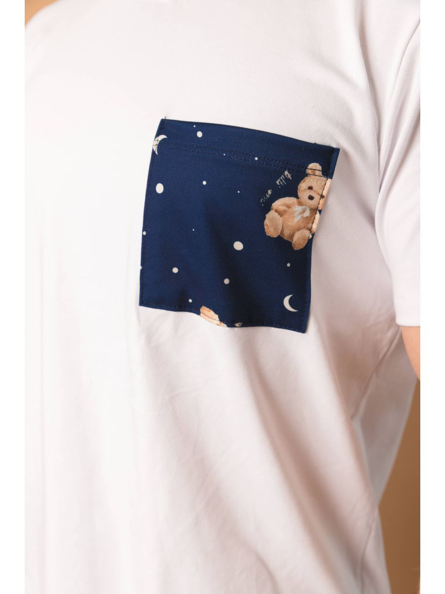 Pijama Masculino Curto Ursos Lua