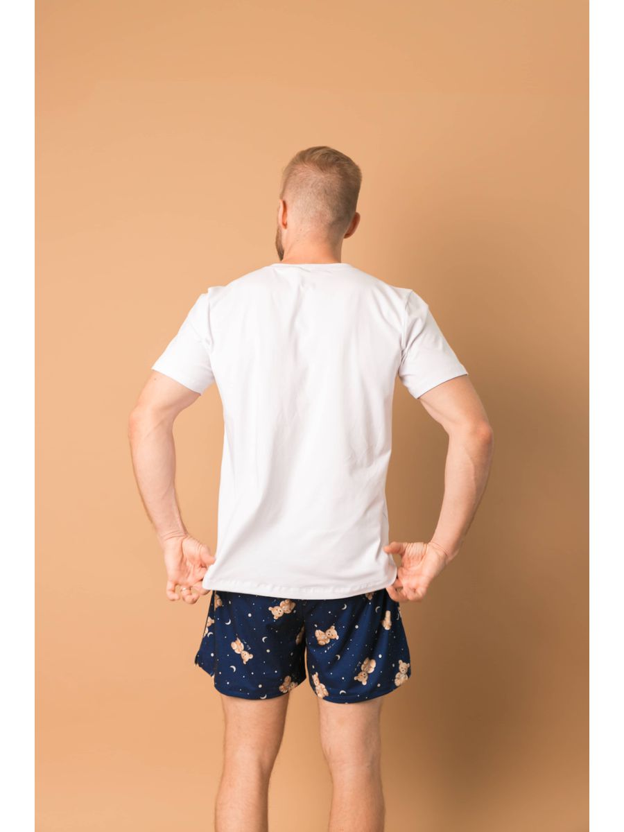 Pijama Masculino Curto Ursos Lua