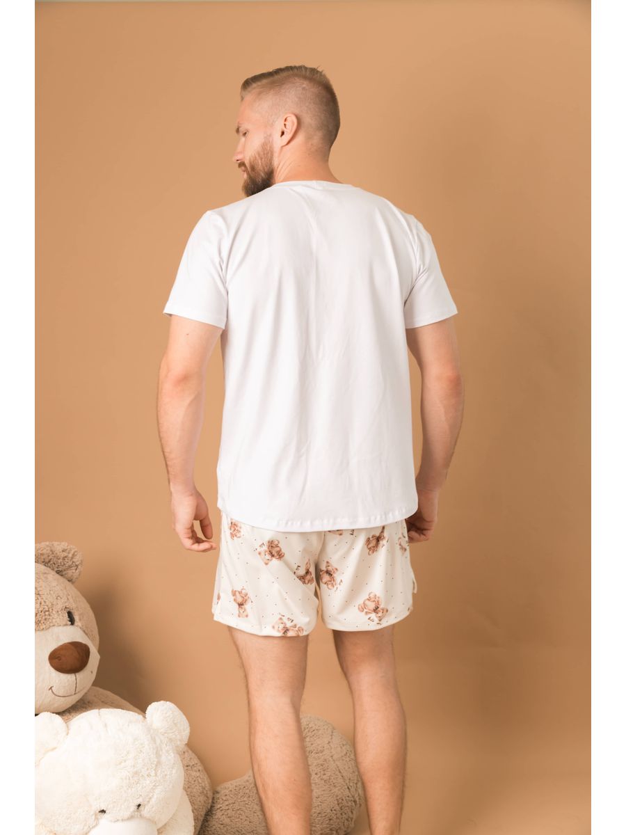 Pijama Masculino Curto Ursos Poás
