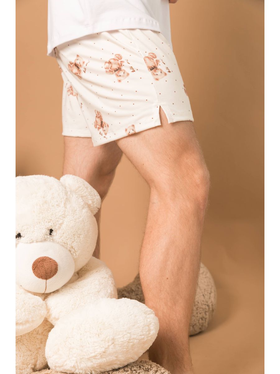 Pijama Masculino Curto Ursos Poás