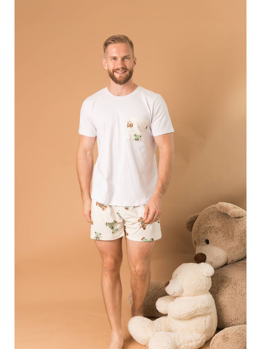 Pijama Masculino Curto Ursos