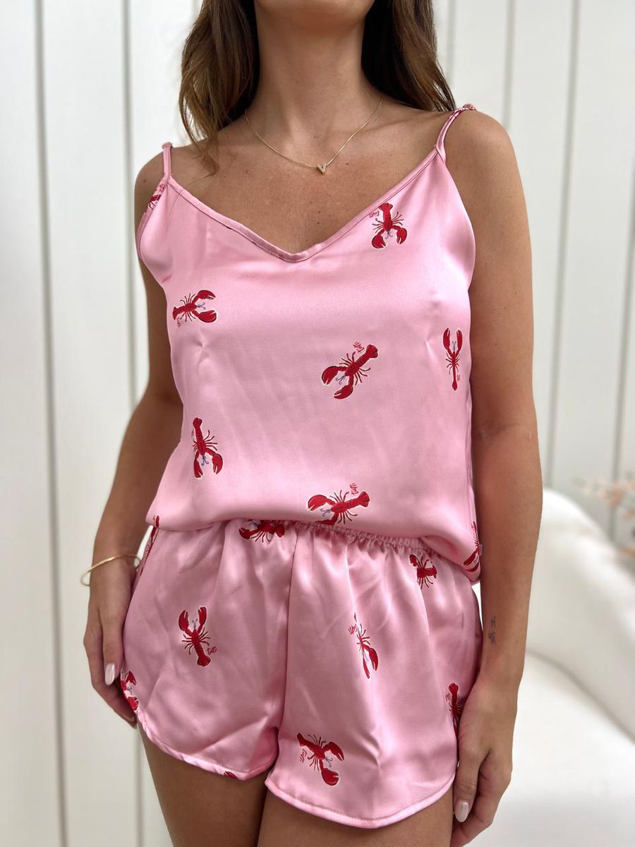 Short Doll Cetim Lagosta