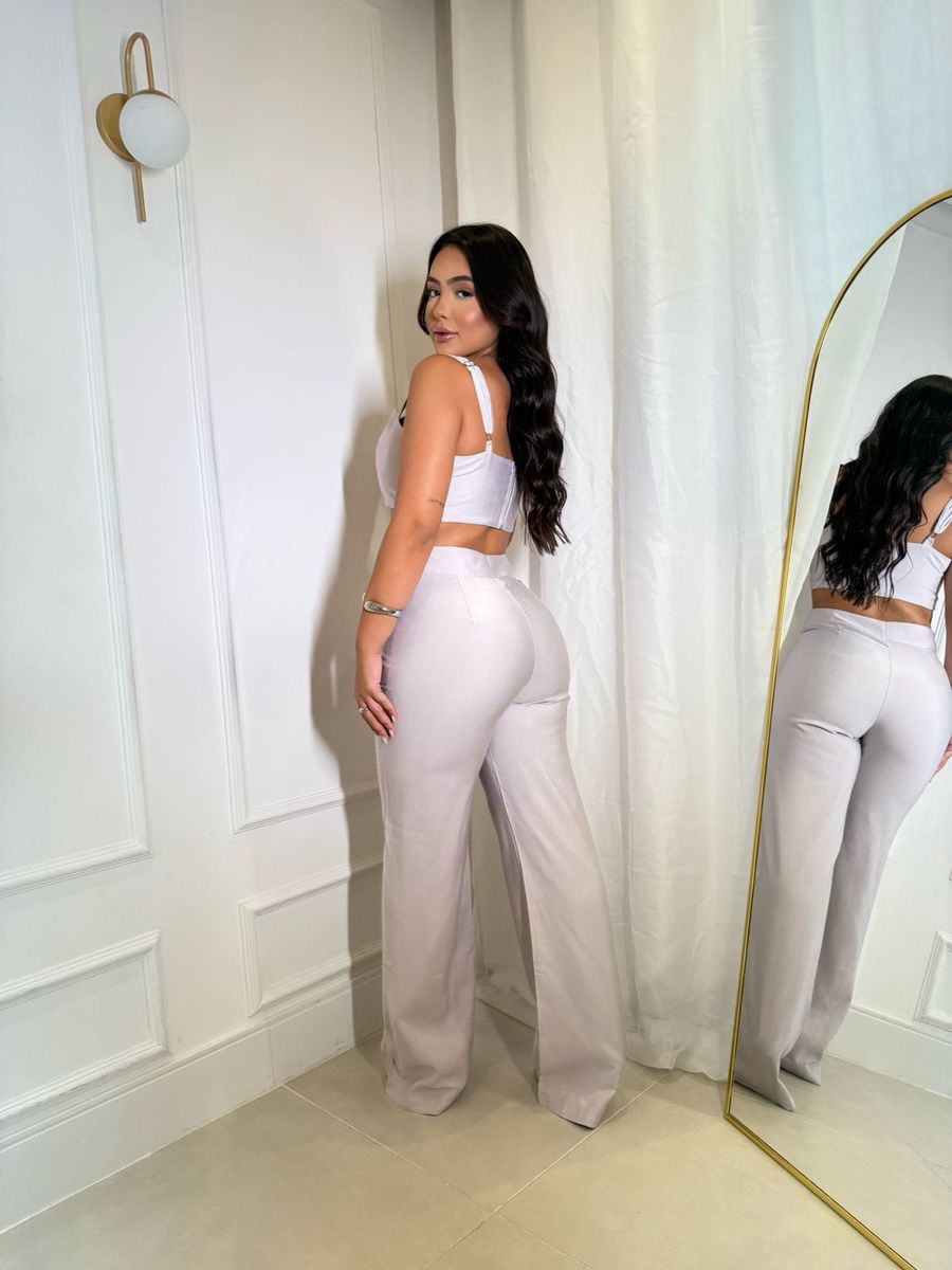 CONJUNTO - PEROLA CINZA