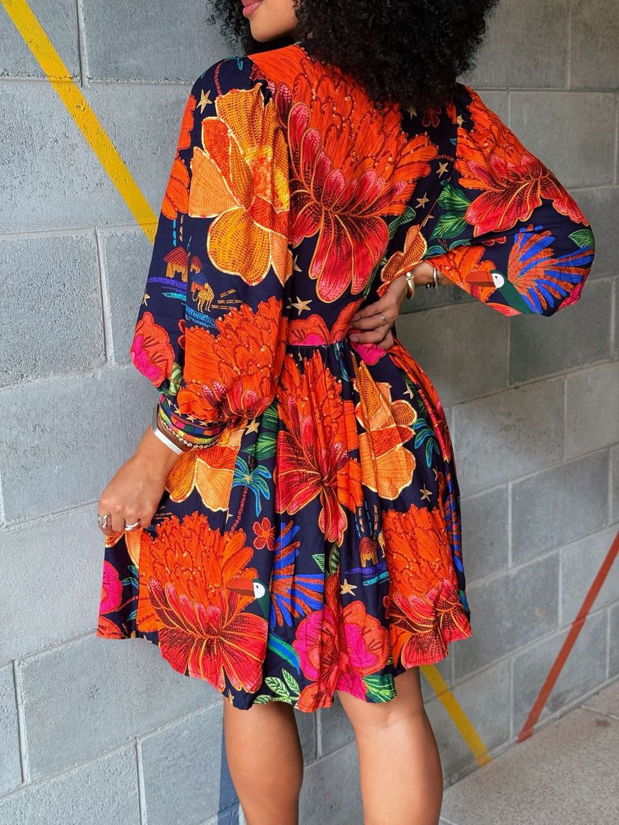 VESTIDO ESMERALDA LARANJA